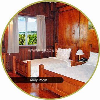玫瑰园海景小木屋family room